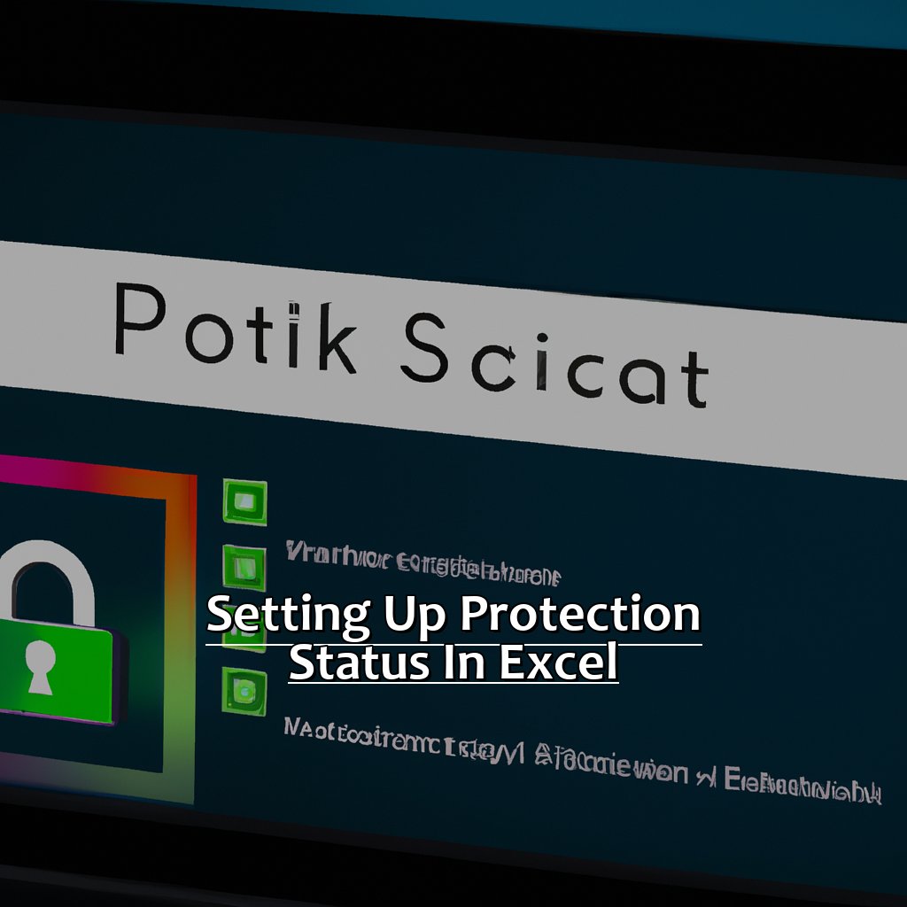 Setting up Protection Status in Excel-How to Visually Show a Protection Status in Excel, 