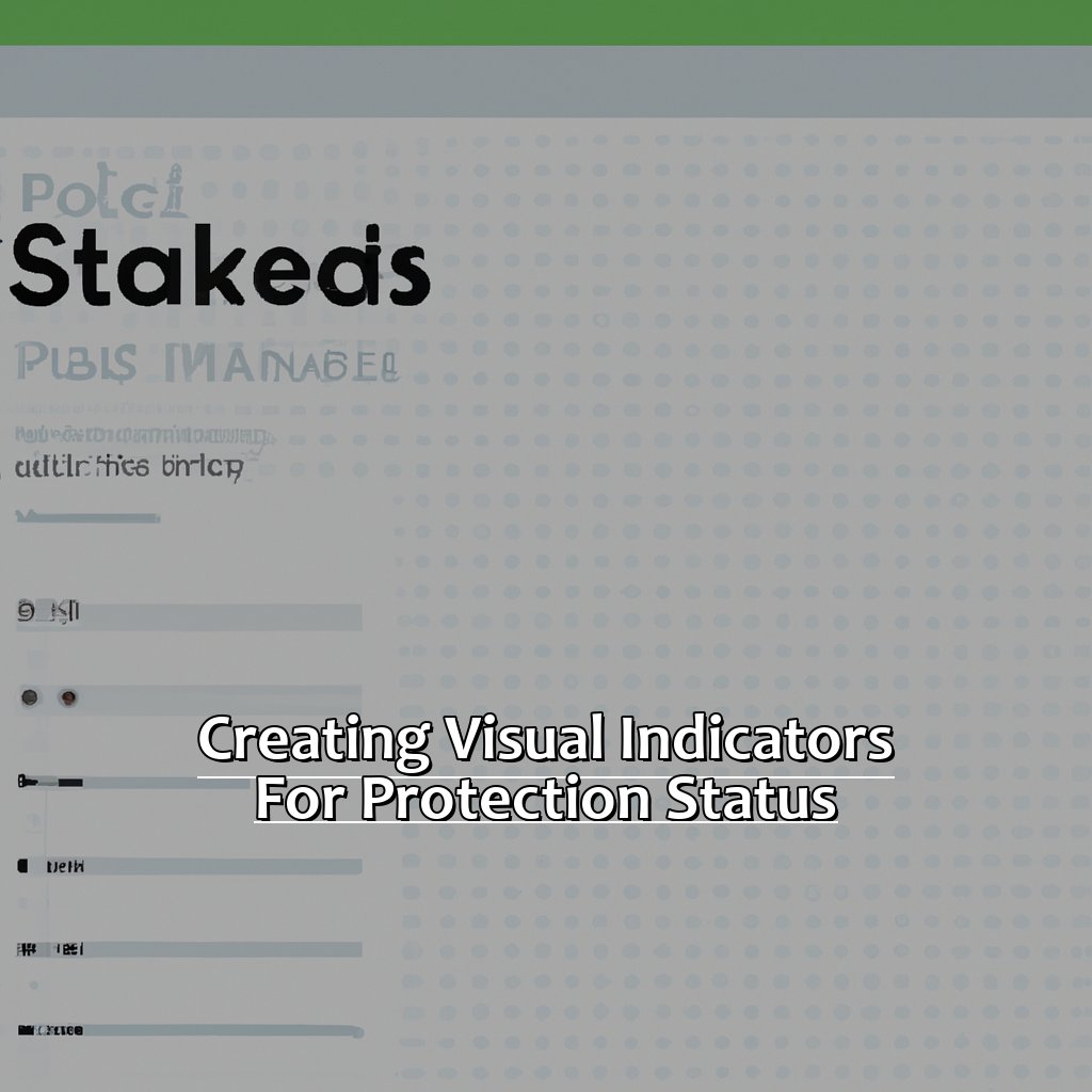 Creating Visual Indicators for Protection Status-How to Visually Show a Protection Status in Excel, 