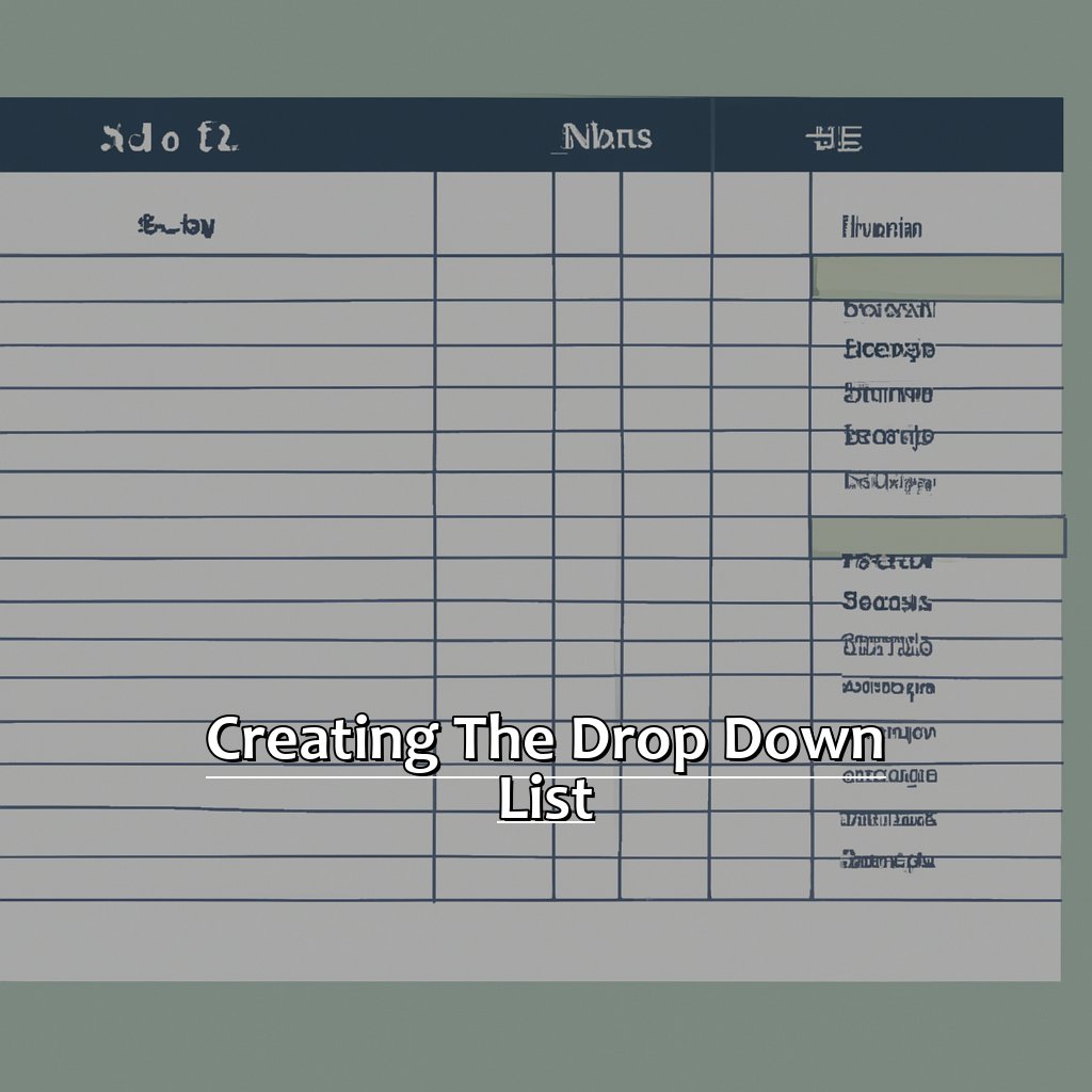 Creating the Drop Down List-How to do a Drop Down in Excel, 