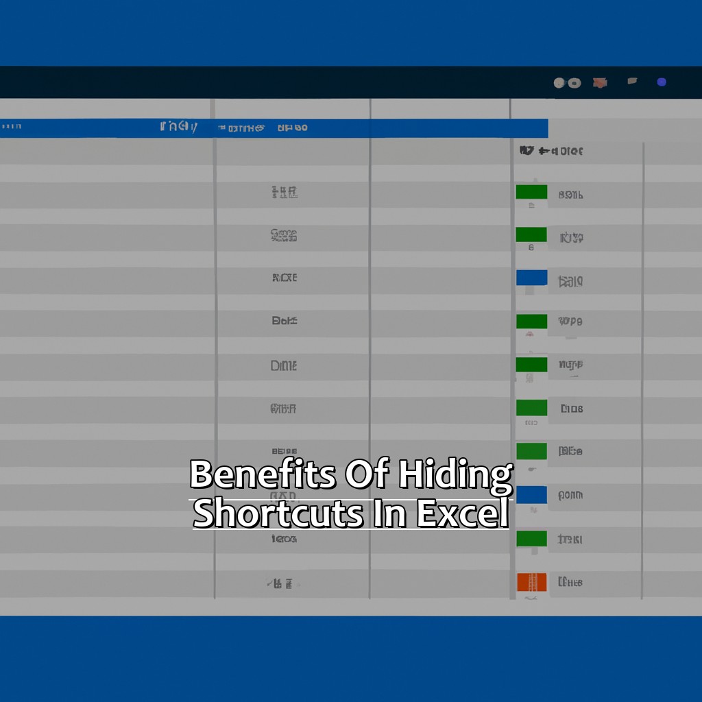 Benefits of hiding shortcuts in Excel-How to hide shortcuts in Excel, 