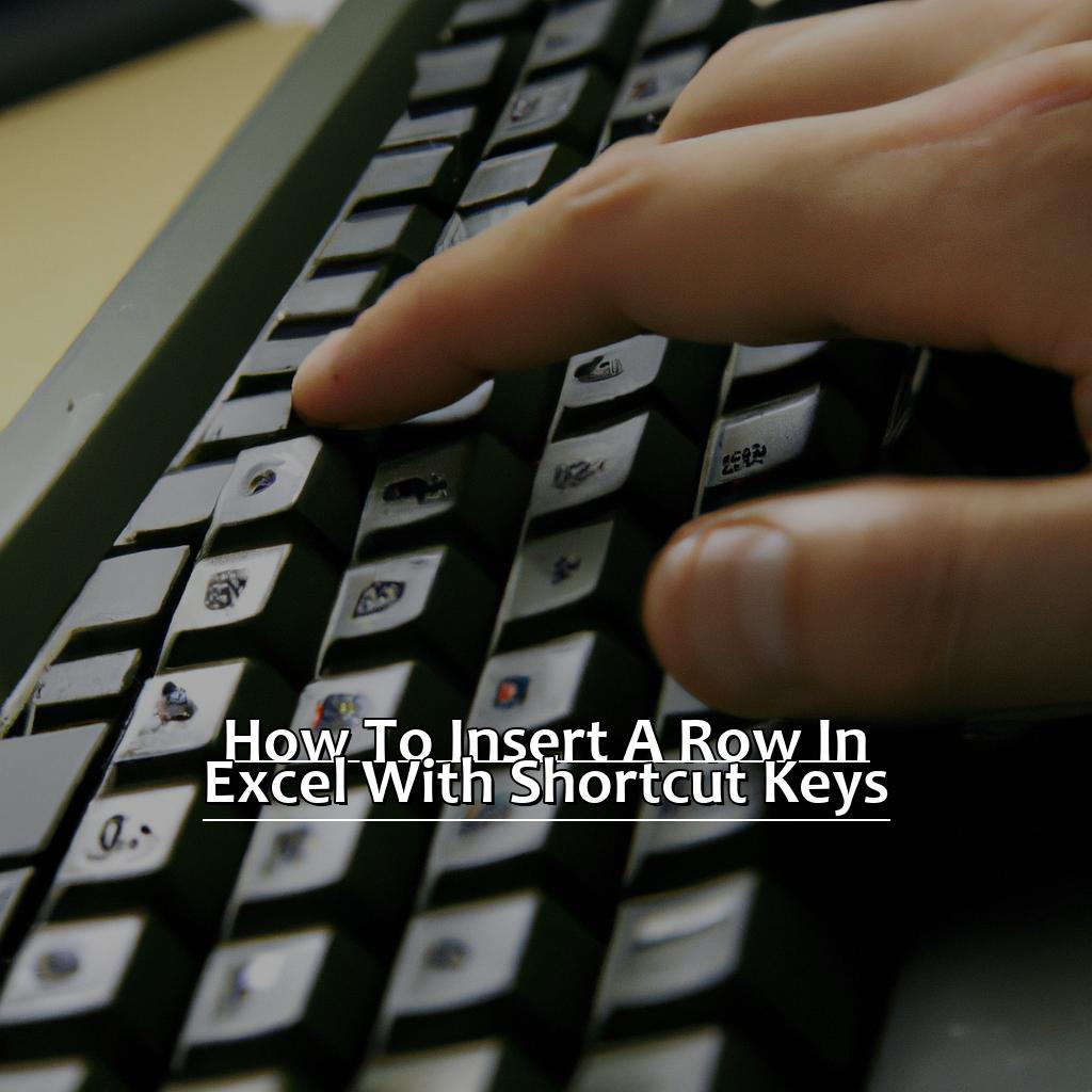 How To Insert A Row In Excel With Shortcut Keys 8058