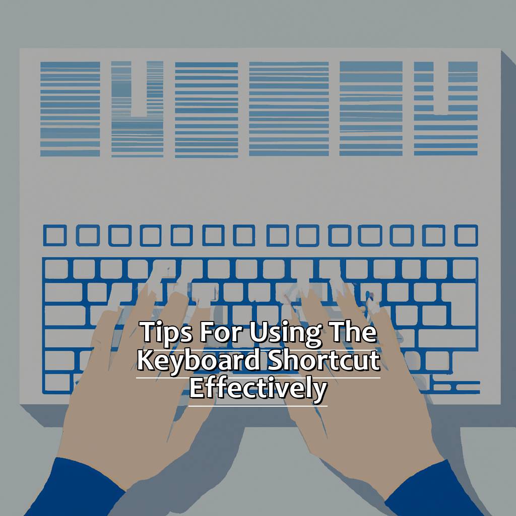 Tips for using the keyboard shortcut effectively-How to quickly insert a row in Excel using a keyboard shortcut, 