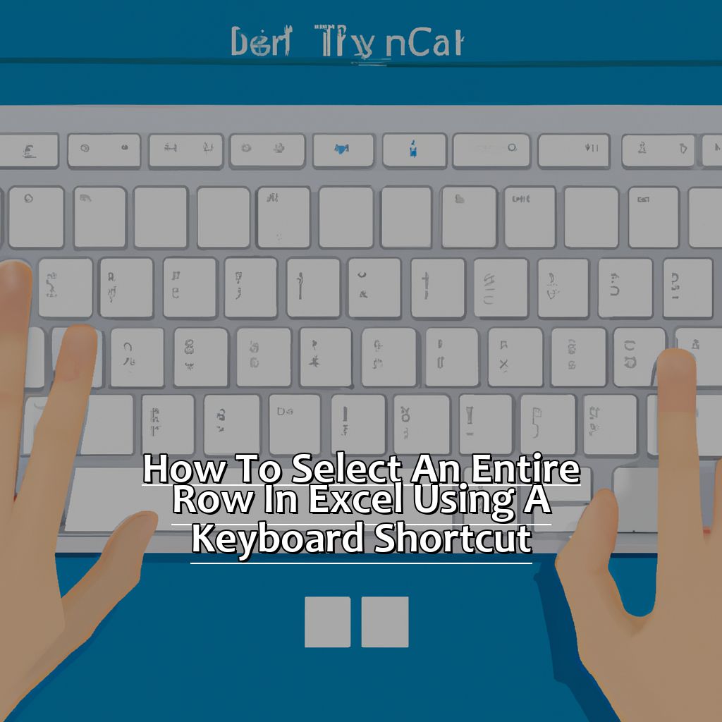 How to select an entire row in Excel using a keyboard shortcut-How to select an entire row in excel using a keyboard shortcut, 