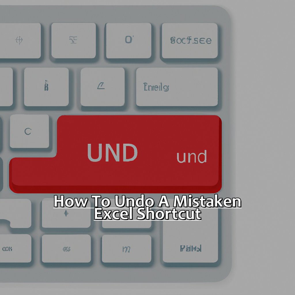 How to Undo a Mistaken Excel Shortcut-How to undo an excel shortcut, 