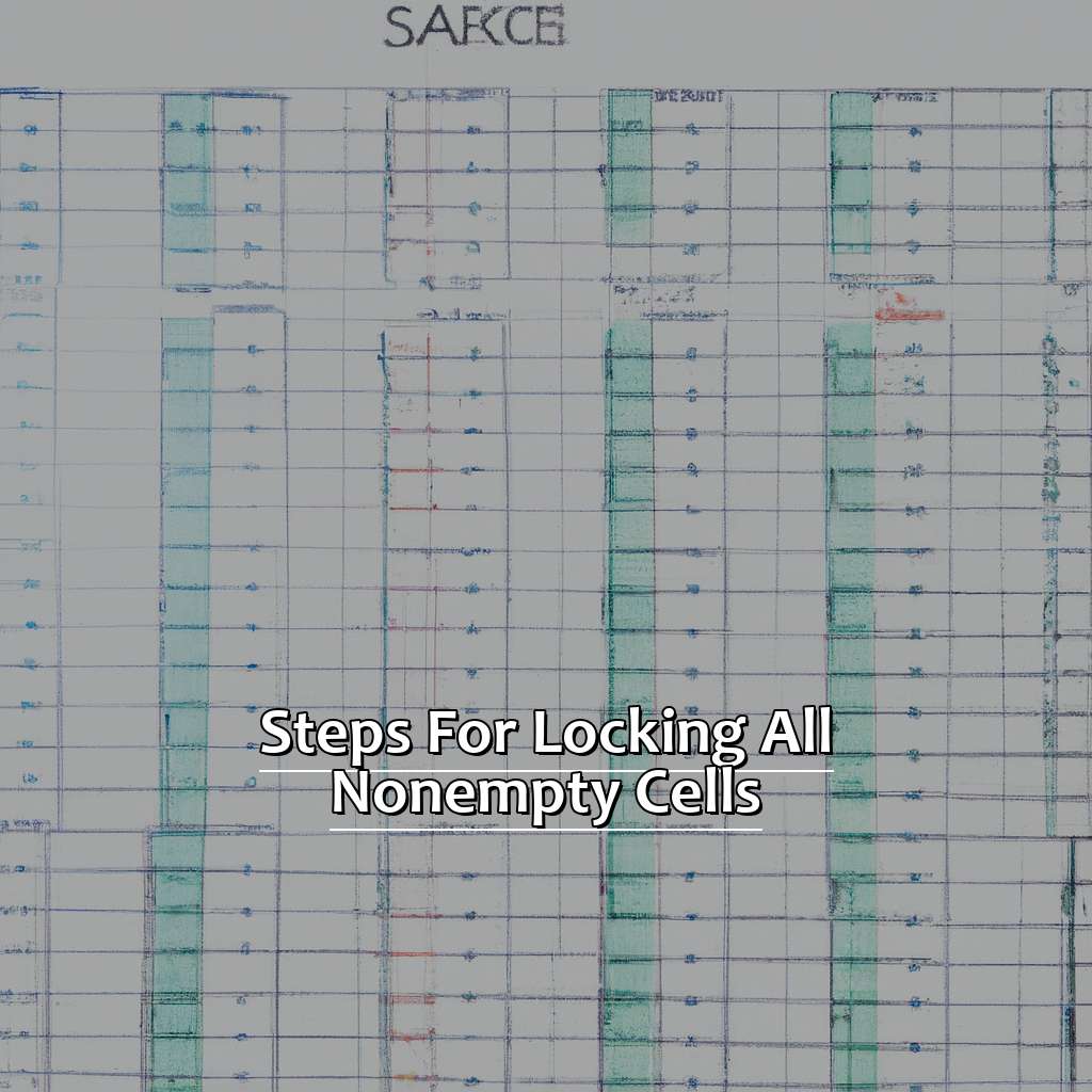Steps for locking all non-empty cells-Locking All Non-Empty Cells in Excel, 