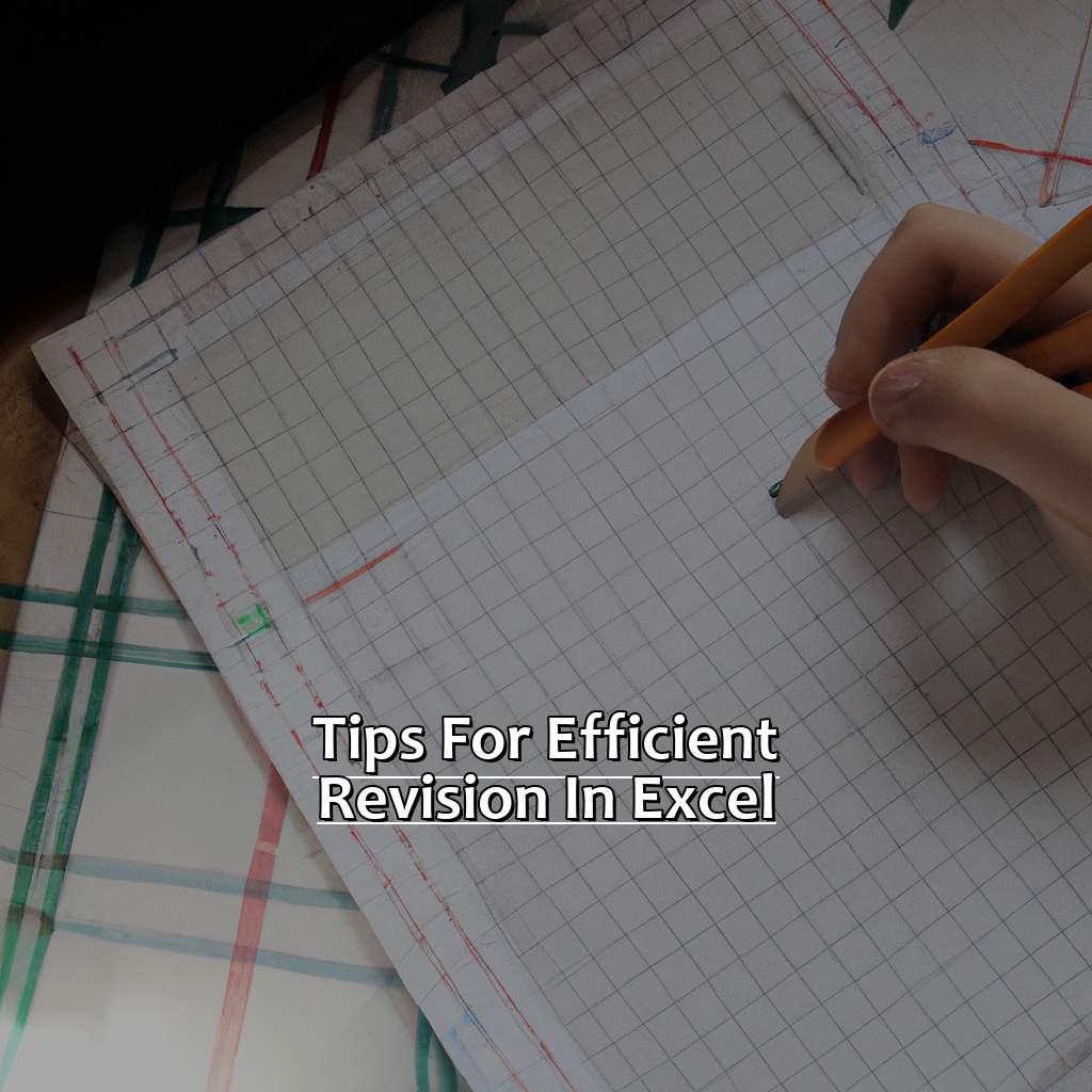 Tips for efficient revision in Excel-Making Revisions in Excel, 