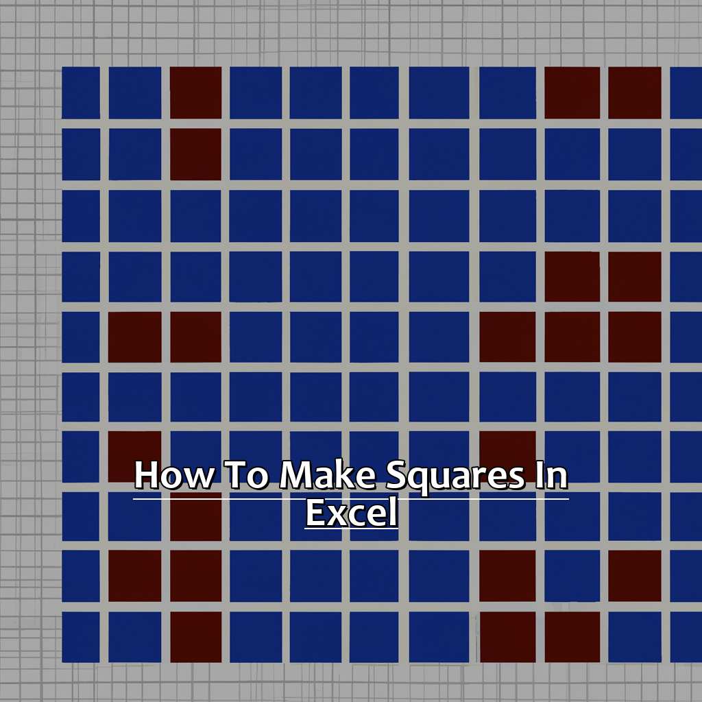 How to make squares in Excel-Making Squares in Excel, 