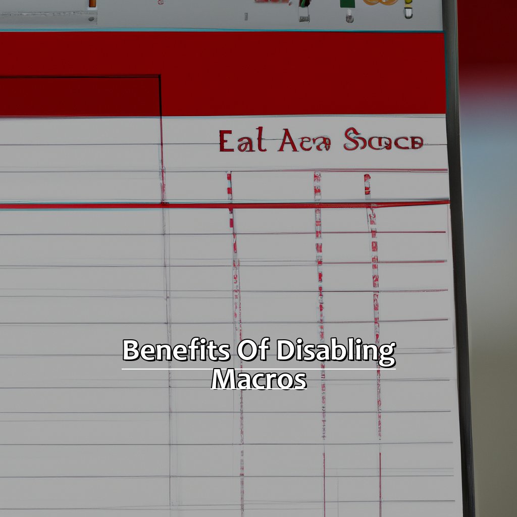 Benefits of Disabling Macros-Opening a Workbook But Disabling Macros in Excel, 