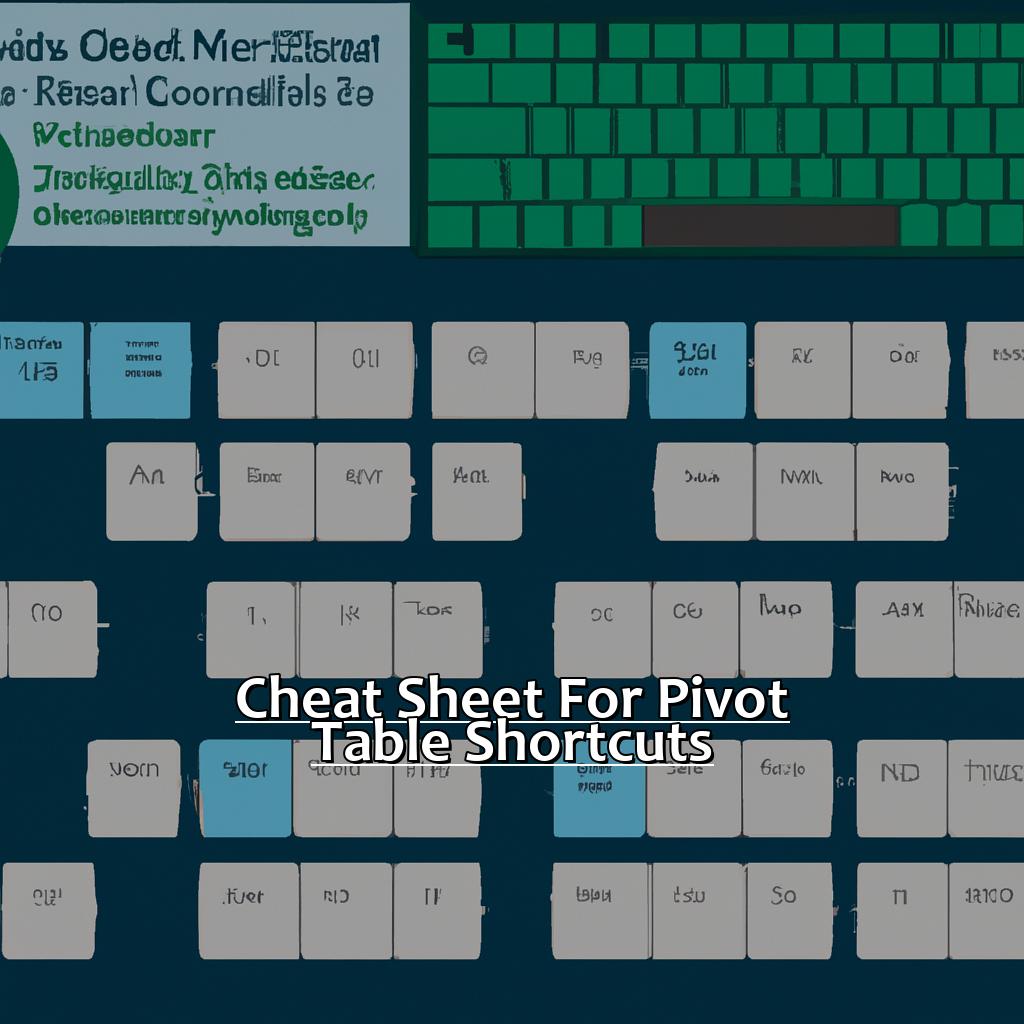 Cheat Sheet for Pivot Table Shortcuts-Pivot Table Shortcut Cheat Sheet for Excel, 