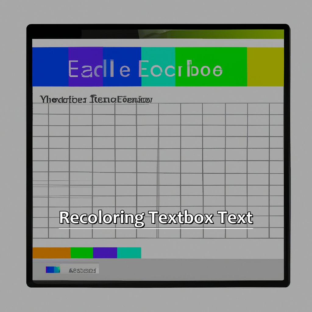 Recoloring Textbox Text-Placing Textbox Text Into a Worksheet in Excel, 