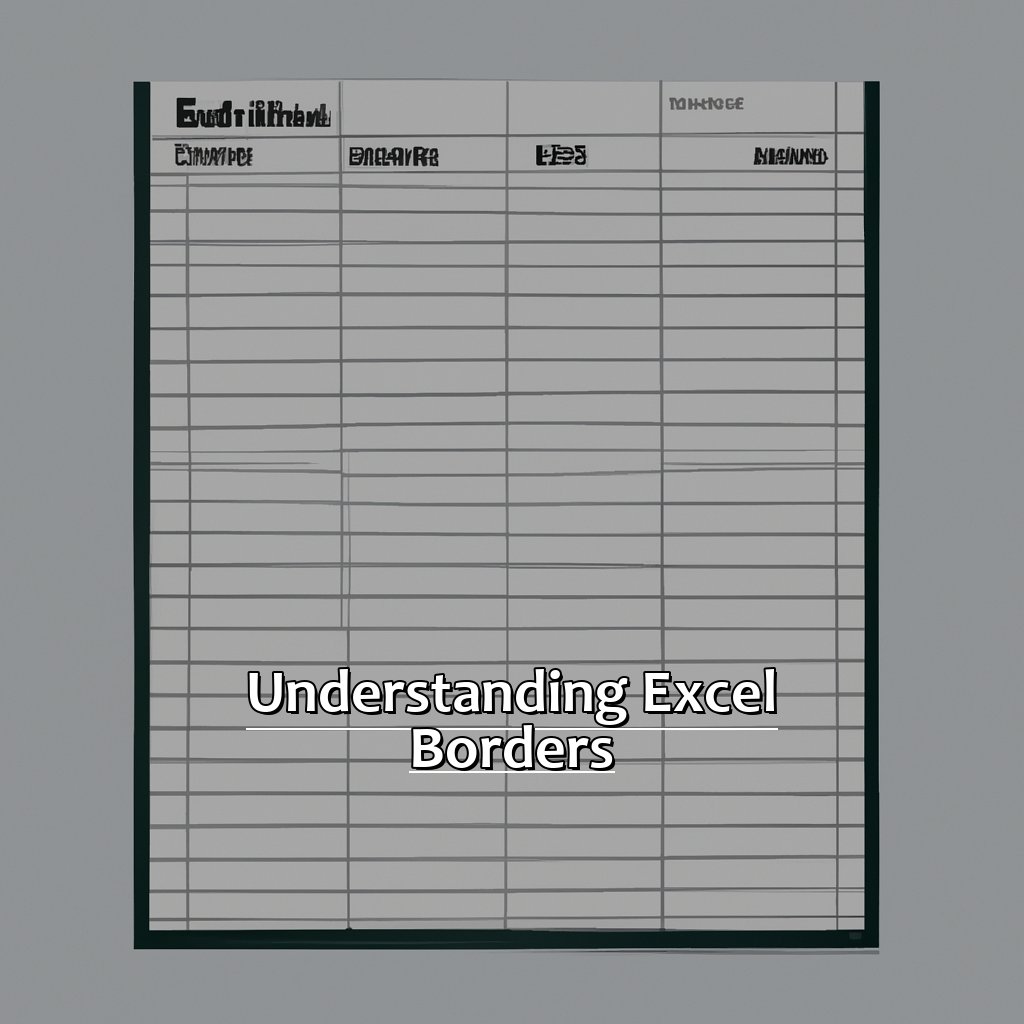 Understanding Excel Borders-Removing Borders in Excel, 