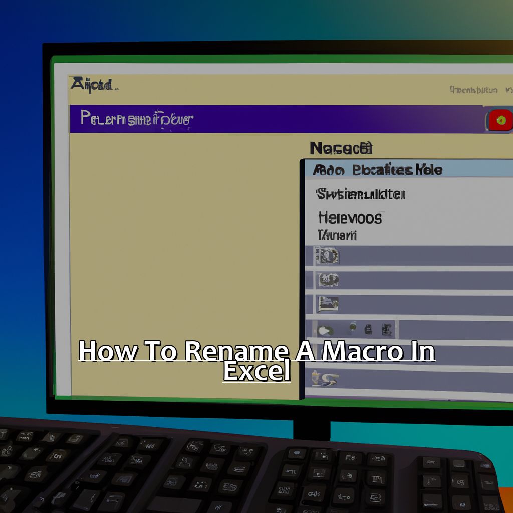 How to Rename a Macro in Excel-Renaming a Macro in Excel, 
