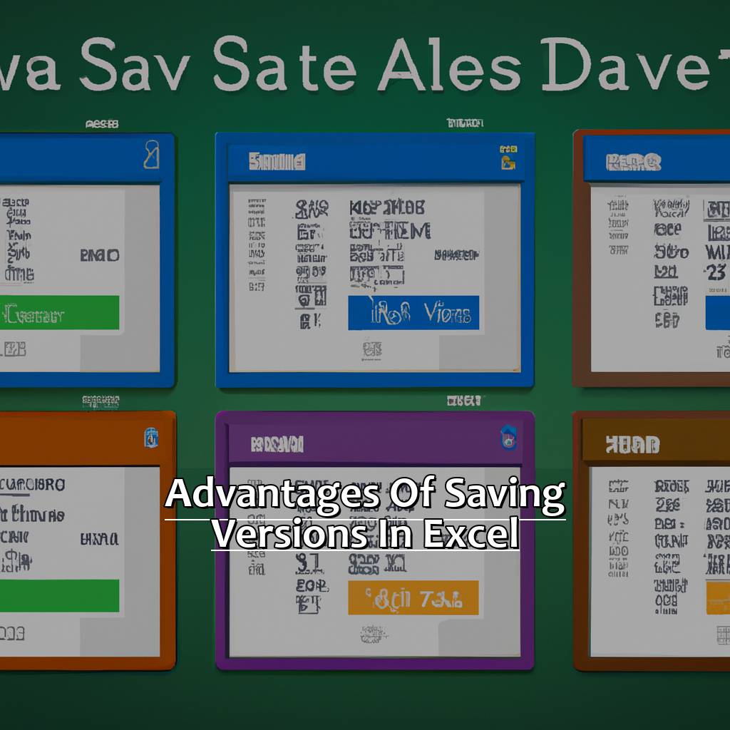 Advantages of saving versions in Excel-Saving Versions in Excel, 