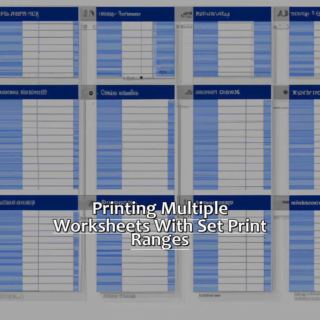 Printing multiple worksheets with set print ranges-Setting Print Ranges for Multiple Worksheets in Excel, 