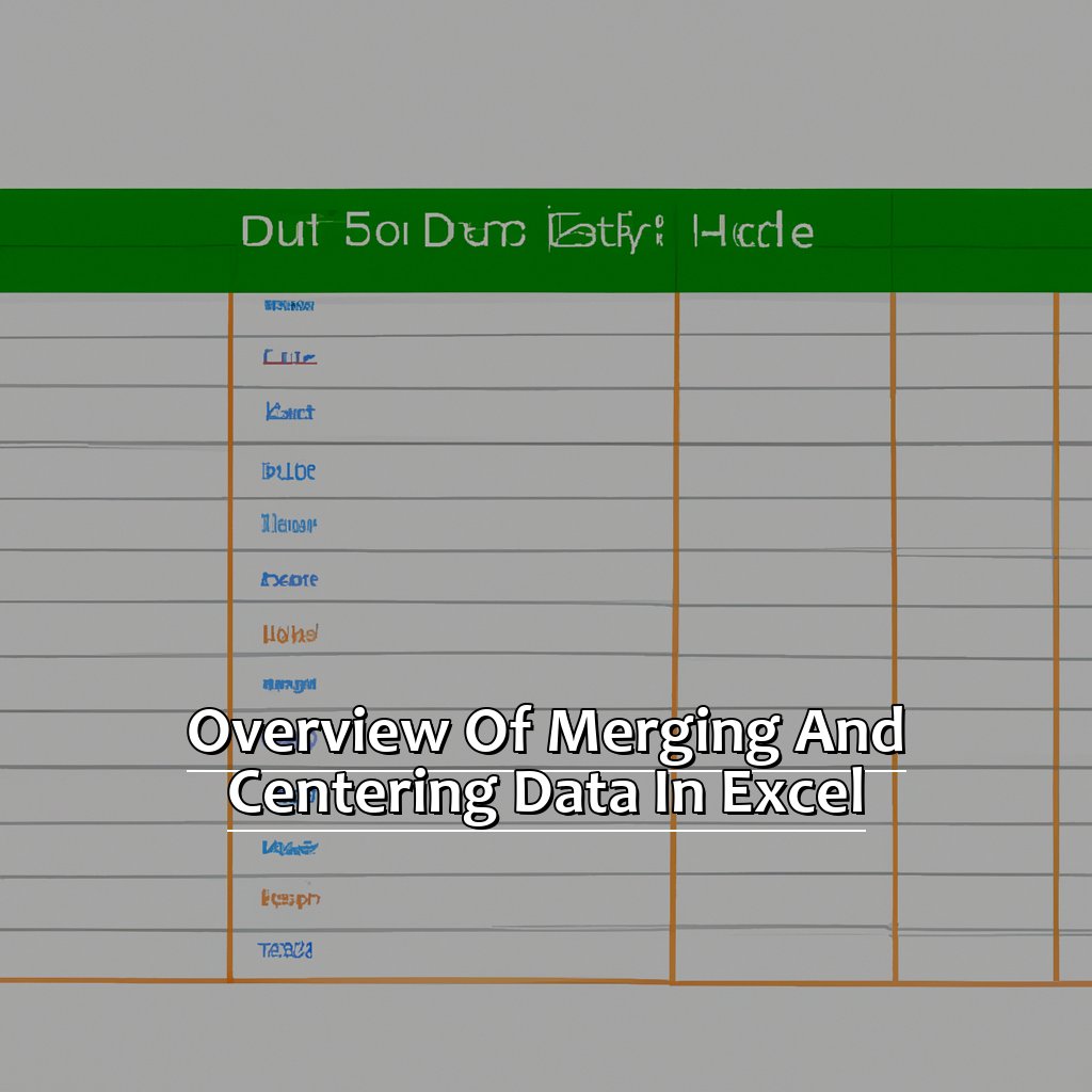 Overview of Merging and Centering Data in Excel-Shortcuts for Merging and Centering Data in Excel, 