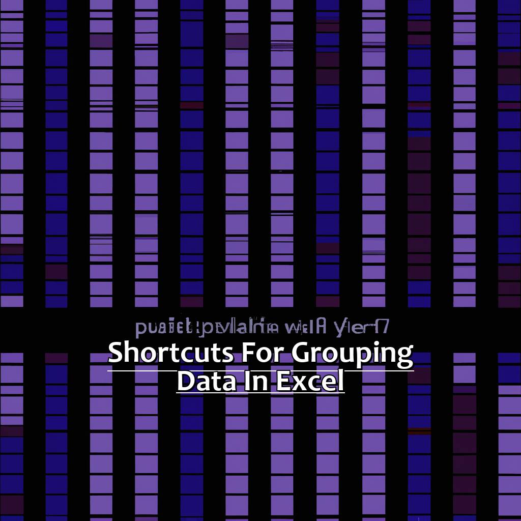 Shortcuts for Grouping Data in Excel-Shortcuts to Grouping Data in Excel, 