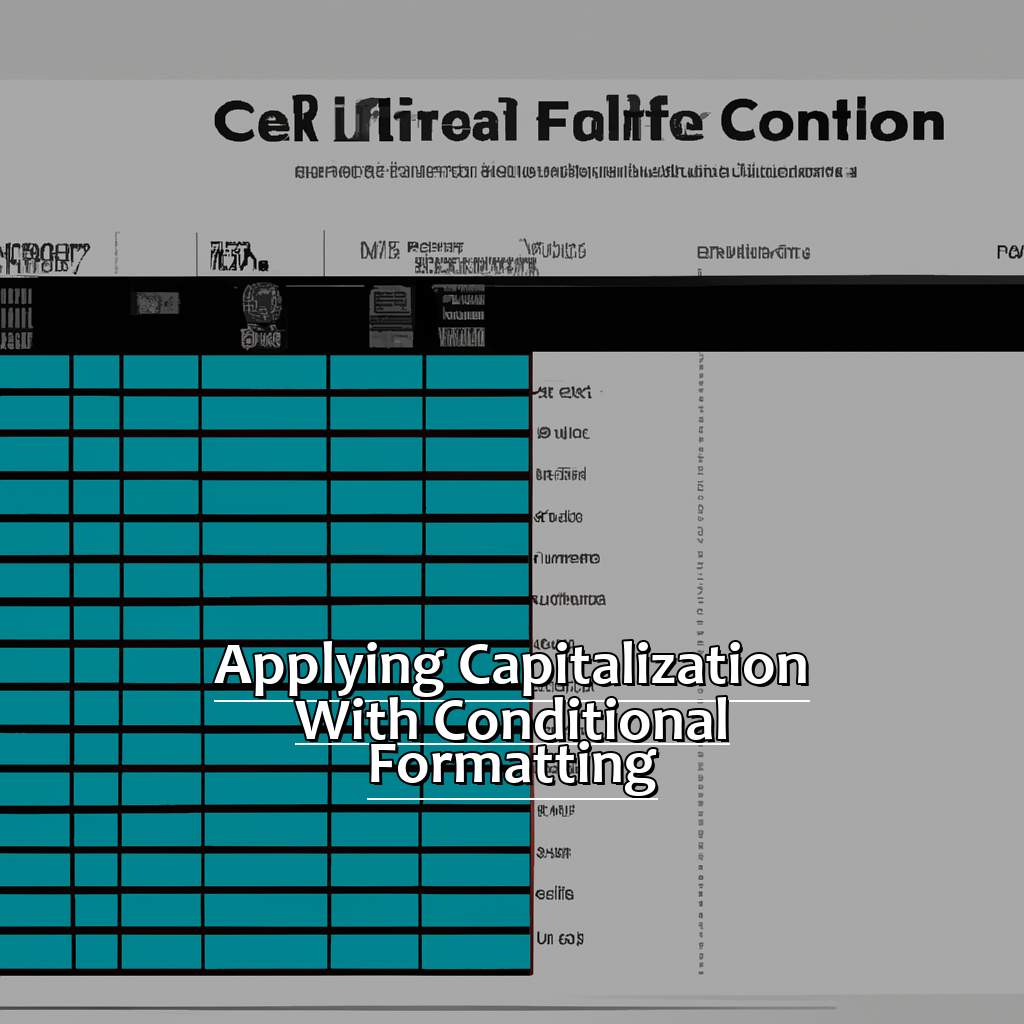 Applying Capitalization with Conditional Formatting-Shortcuts to Quickly Capitalize All Letters in Excel, 
