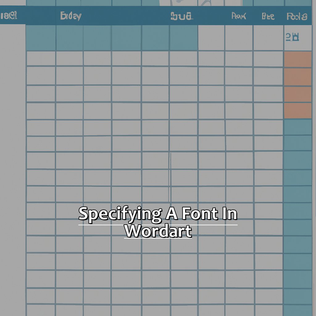Specifying a Font in WordArt-Specifying a Font in WordArt in Excel, 