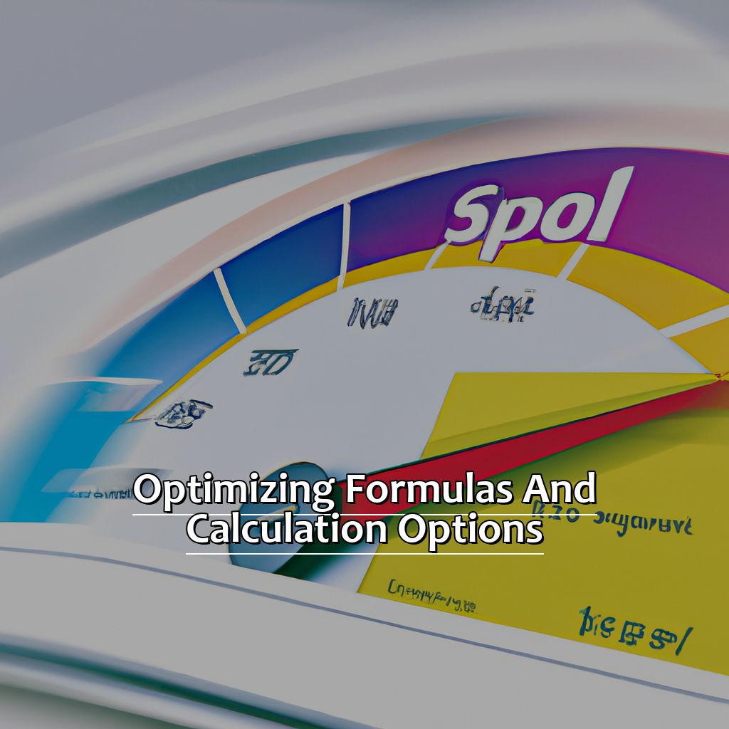 Optimizing formulas and calculation options-Speeding Up Large Worksheets in Excel, 