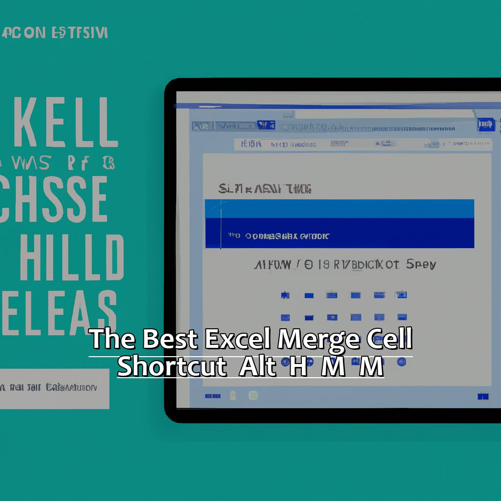 The Best Excel Merge Cell Shortcut - ALT + H + M + M-The Best Excel Merge Cell Shortcut You