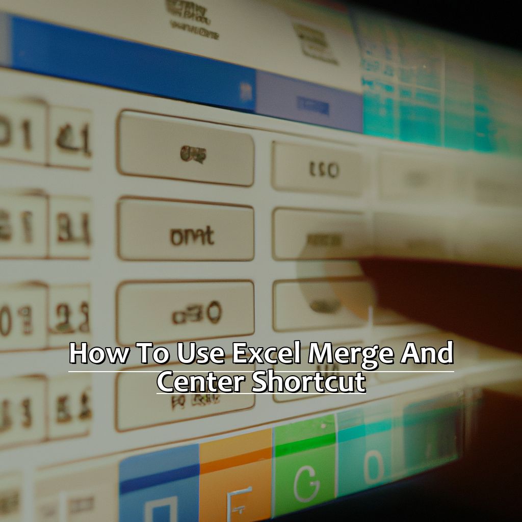 How to use Excel Merge and Center Shortcut-The Best Excel Merge and Center Shortcut You