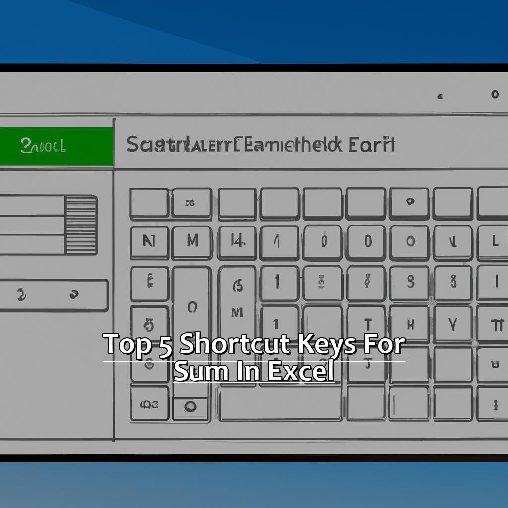 Top 5 Shortcut Keys for Sum in Excel-The Best Shortcut Keys for Sum in Excel, 