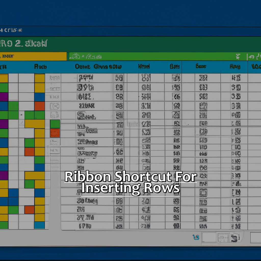 Ribbon Shortcut for Inserting Rows-The Best Shortcut for Inserting Rows in Excel, 