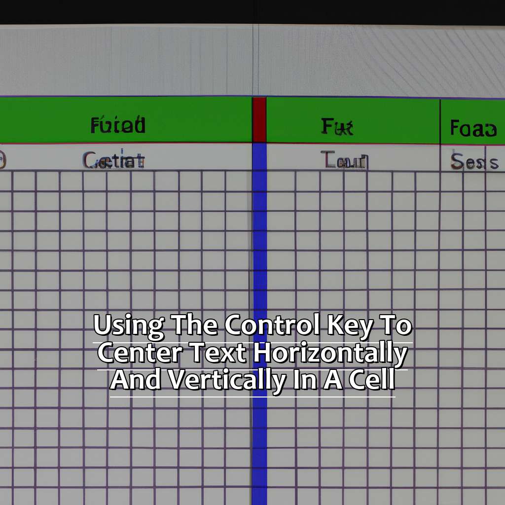 Using the control key to center text horizontally and vertically in a cell.-The Best Shortcut to Center Text in Excel, 