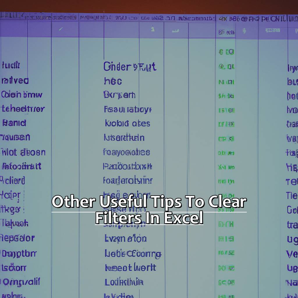 Other Useful Tips to Clear Filters in Excel-The Best Shortcut to Clear All Filters in Excel, 