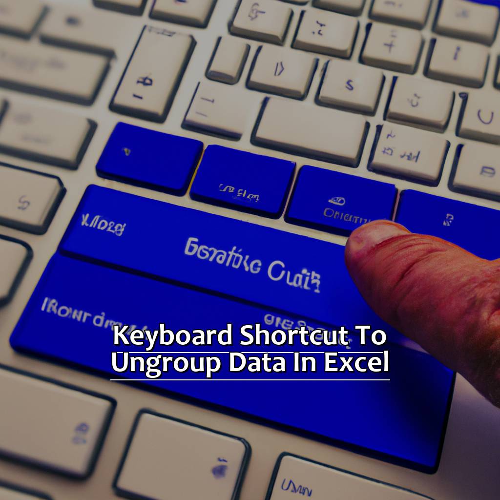 Keyboard shortcut to ungroup data in Excel-The Best Shortcuts to Ungroup Data in Excel, 