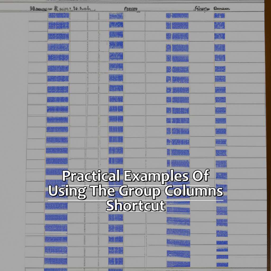 Practical examples of using the group columns shortcut-The Group Columns Shortcut in Excel You Need to Know, 
