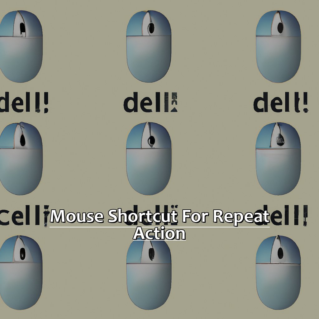 Mouse Shortcut for Repeat Action-The best shortcut for repeat action in excel, 