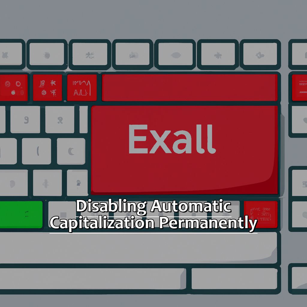 Disabling automatic capitalization permanently-Turning Off Automatic Capitalization in Excel, 