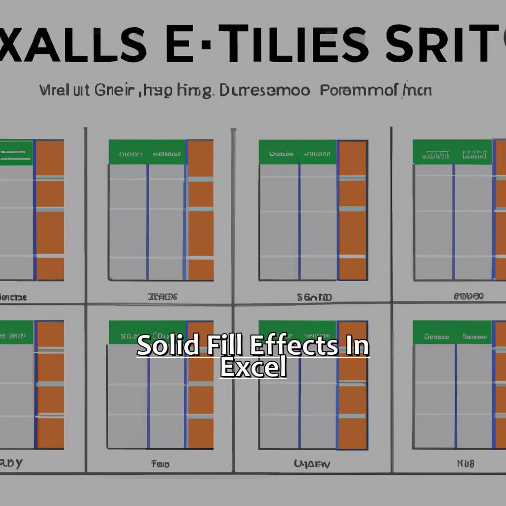 Solid Fill Effects in Excel-Understanding Fill Effects in Excel, 