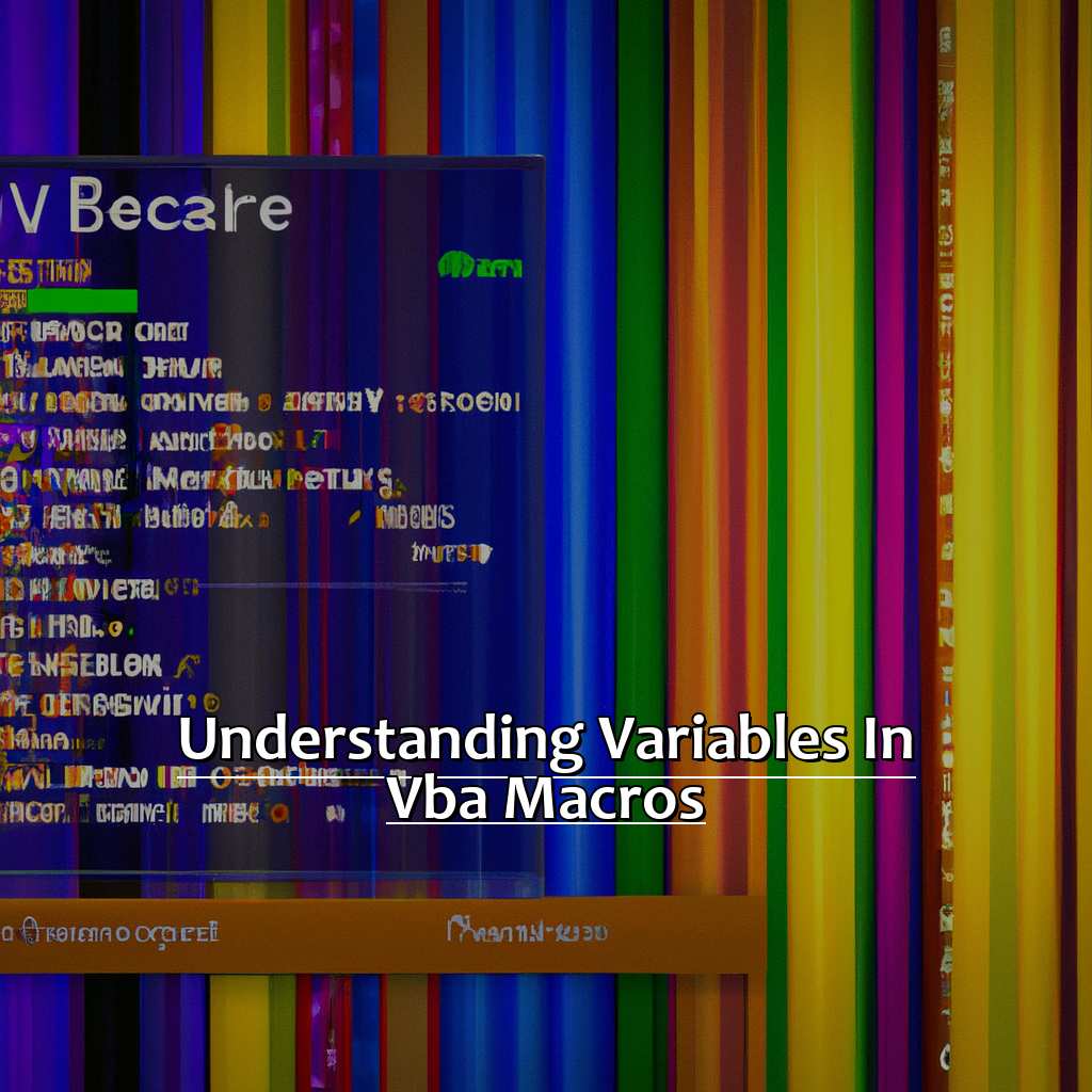 Understanding Variables in VBA Macros-Understanding Variables in VBA Macros in Excel, 
