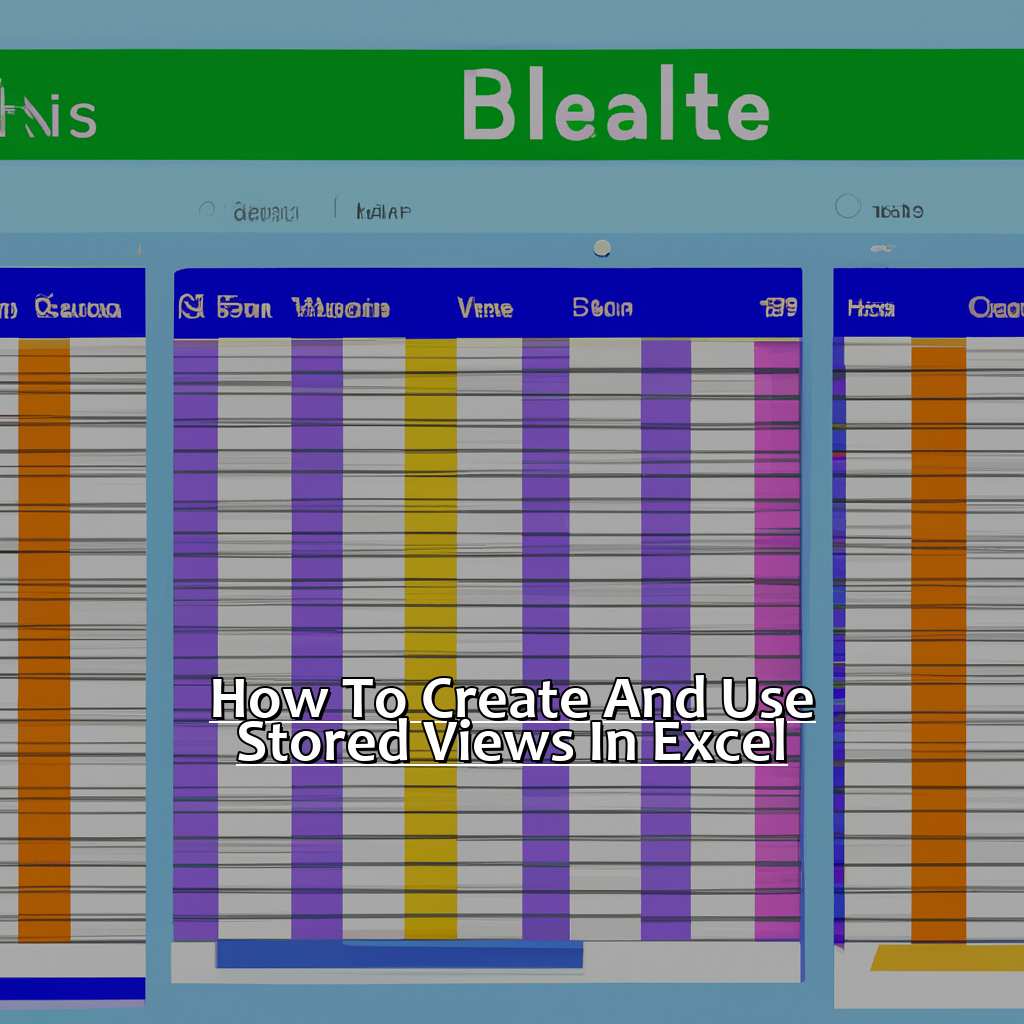 How to create and use stored views in Excel-Using Stored Views in Excel, 