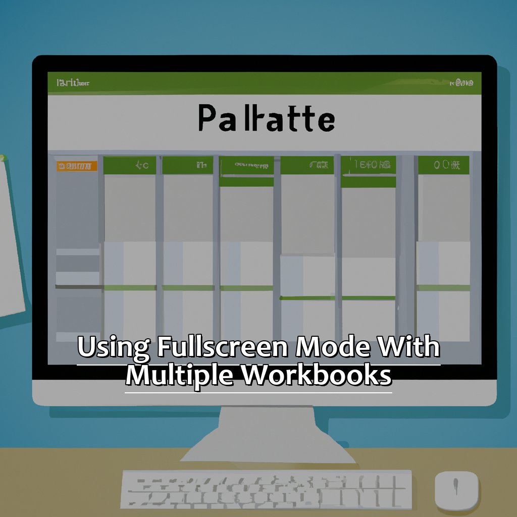Using full-screen mode with multiple workbooks-Viewing Your Work Full-Screen in Excel, 