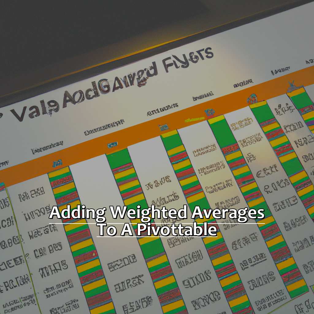 Adding Weighted Averages to a PivotTable-Weighted Averages in a PivotTable in Excel, 
