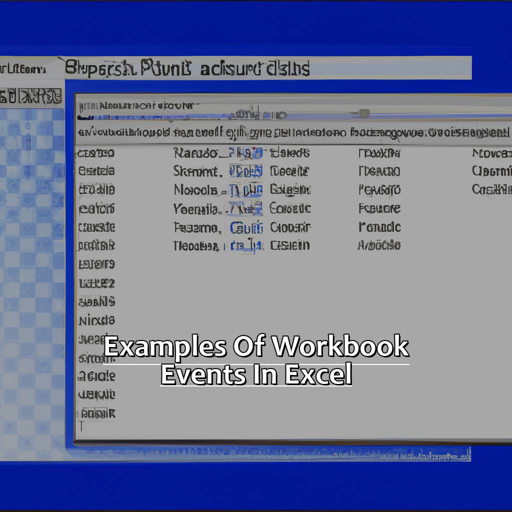Examples of Workbook Events in Excel-Workbook Events in Excel, 